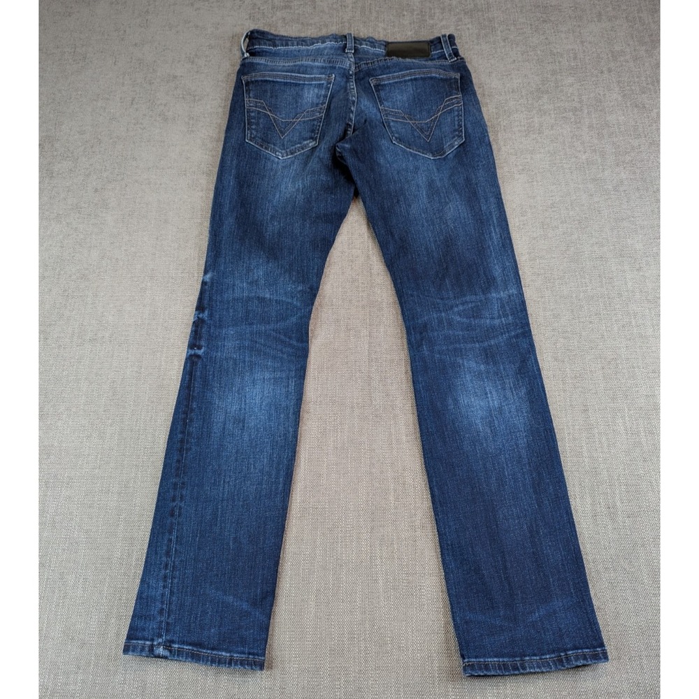BKE Jeans Men 29x32 Blue Alec Straight Distressed Medium Wash Denim Pants - Picture 3 of 9